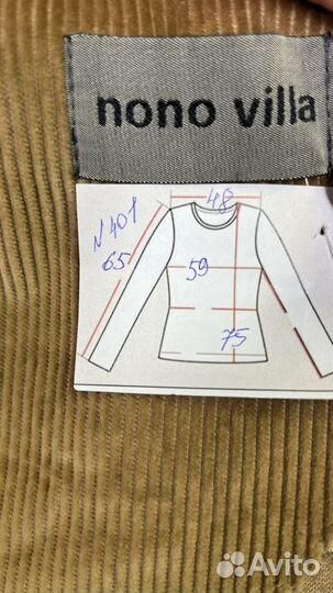 Вельветовая рубашка -пиджак Nono Villa 48
