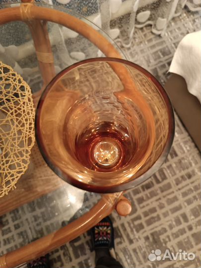 Ваза цветное стекло СССР