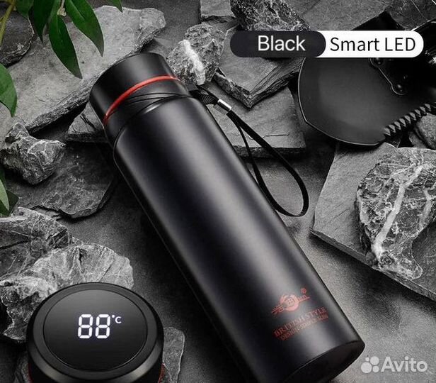 Умный термос из нержавеющей стали с дисплеем * 1л