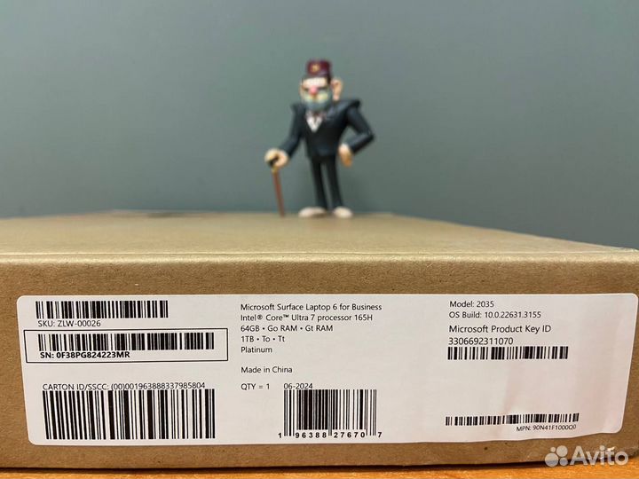 Surface Laptop 6 Ultra 7 64 1 Platinum (новый)