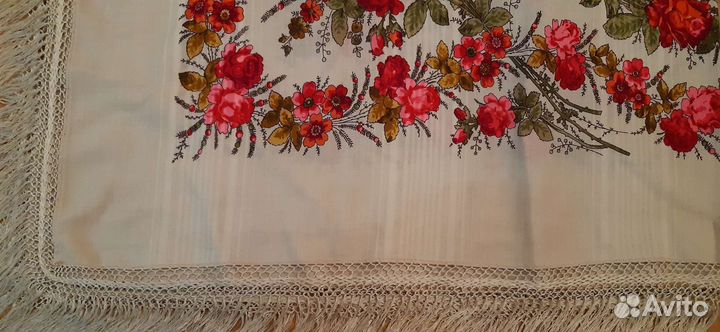 Шерстяной платок шаль времен СССР