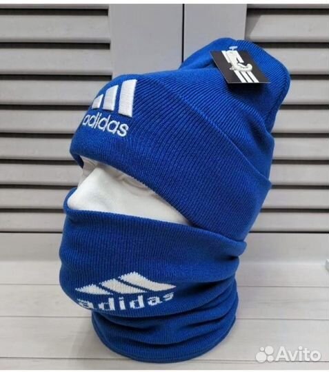 Комплект шапка и снуд Nike/Adidas унисекс