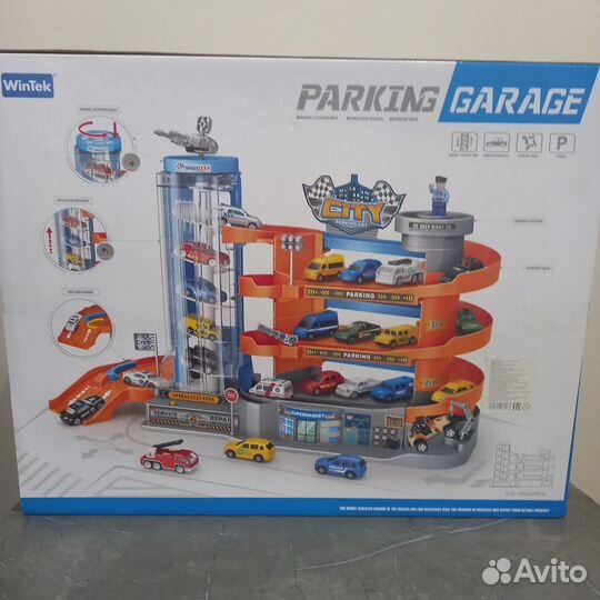 Трек парковка гараж для детских машин
