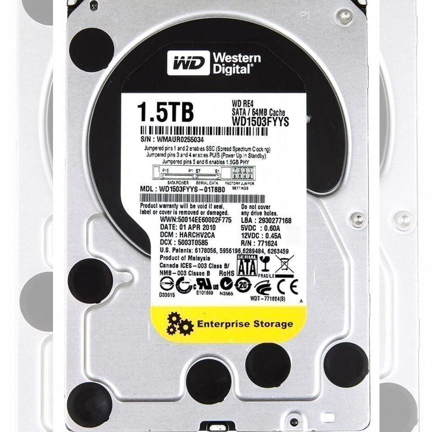 [WD1503FYYS] Жесткий Диск Western Digital 1,5tb Sata Wd1503fyys