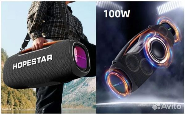 Большая и мощная колонка Hopestar A60 100w,караоке