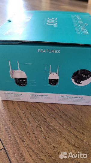 Камера видеонаблюдения wifi уличная 4 Мп