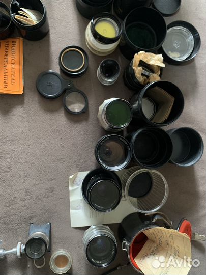 СССР и зарубежные объективы, камеры, аксессуары