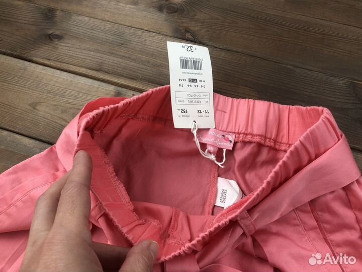 Брюки кюлоты для девочки летние Италия