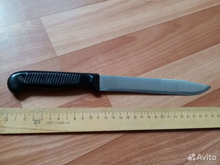 Нож кухонный большой СССР новый сталь 65*13