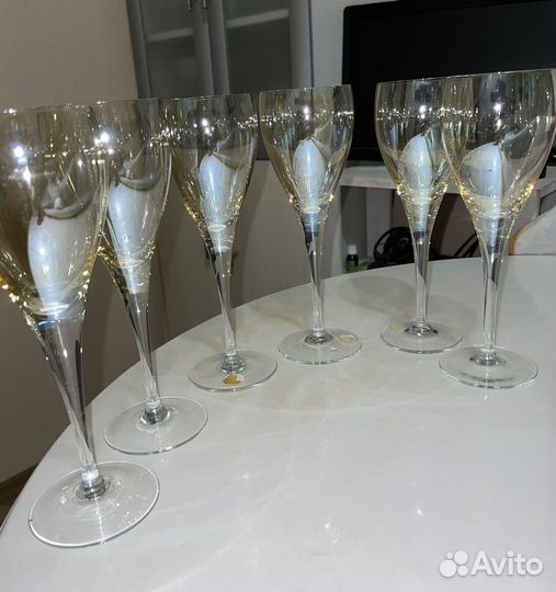 Фужеры вазы цветное стекло раритет