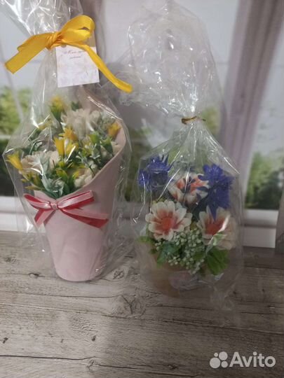 Букет цветов из мыла