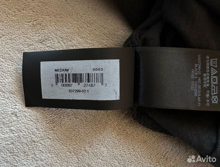 Футболка Yeezy x Gap (M) 'Black'. Оригинал