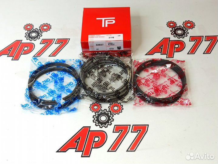 Кольца поршневые Isuzu 4JG2 Tp 32607 Std