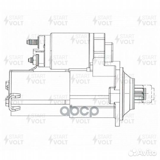 Стартер для а/м Chery QQ6 (06) 1.1i 1,3кВт (LS