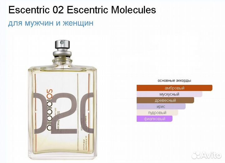 Духи Molecules Escentric 02