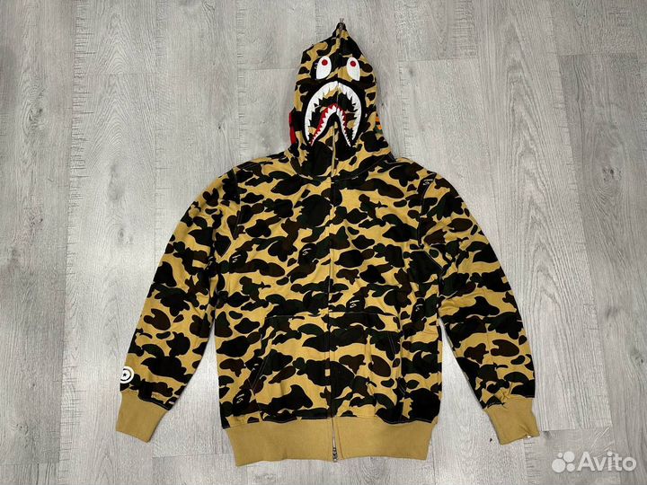 Зип худи Bape Shark S