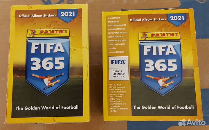 2 блока (100 пакетов всего) Фифа 2021 Panini