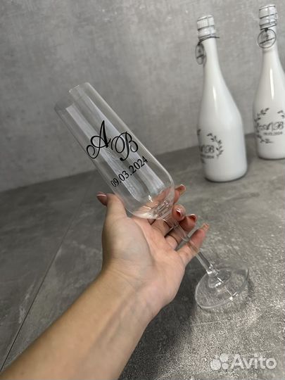 Бокалы свадебные аксессуары