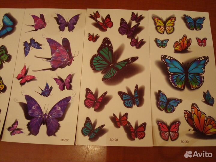 Наклейки бабочки