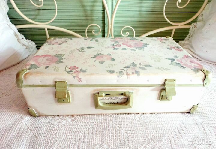 Чемодан винтажный фибровый СССР