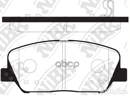 Колодки тормозные дисковые перед PN11001 NiBK