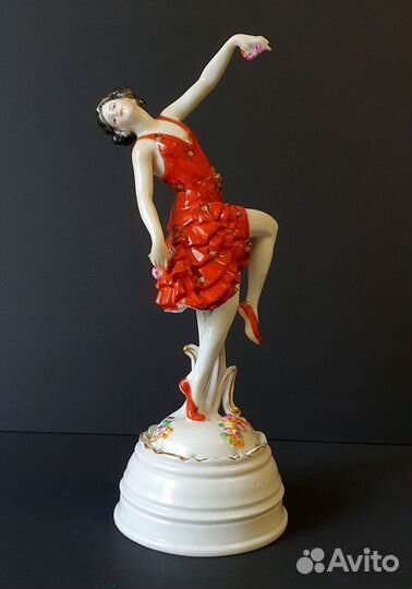 Антикварная балерина в стиле Арт-Деко, до 1936г