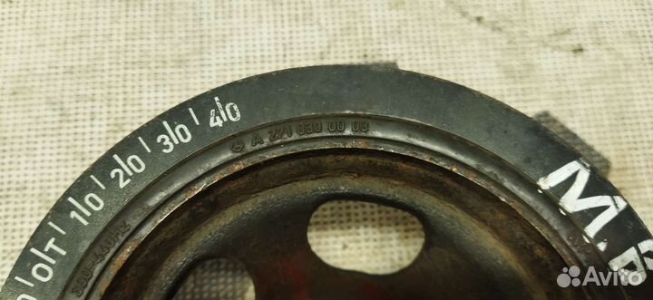 Шкив-демпфер вала коленчатого mersedes A2710300003