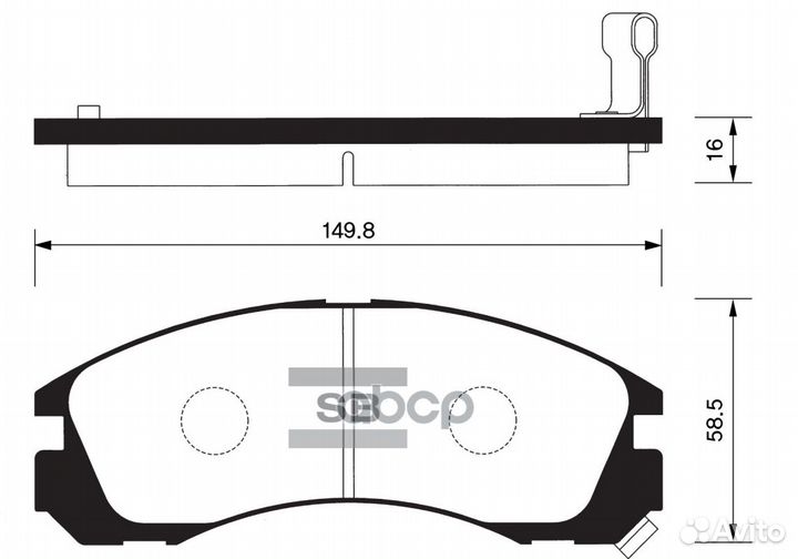 Колодки тормозные SP1068 Sangsin brake