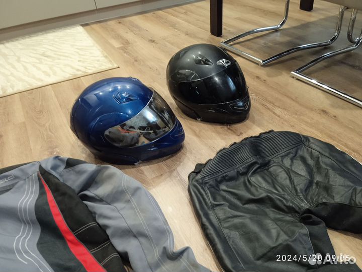 Мото штаны кожаные