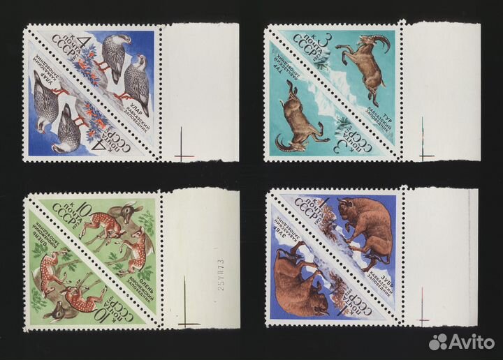 Марки времён СССР (9 наборов поштучно)