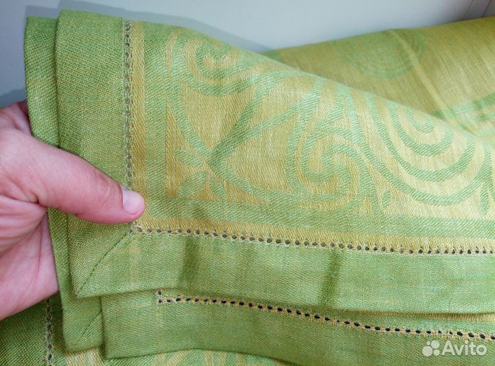 Скатерть жаккардовая, лён-хлопок (Кострома)