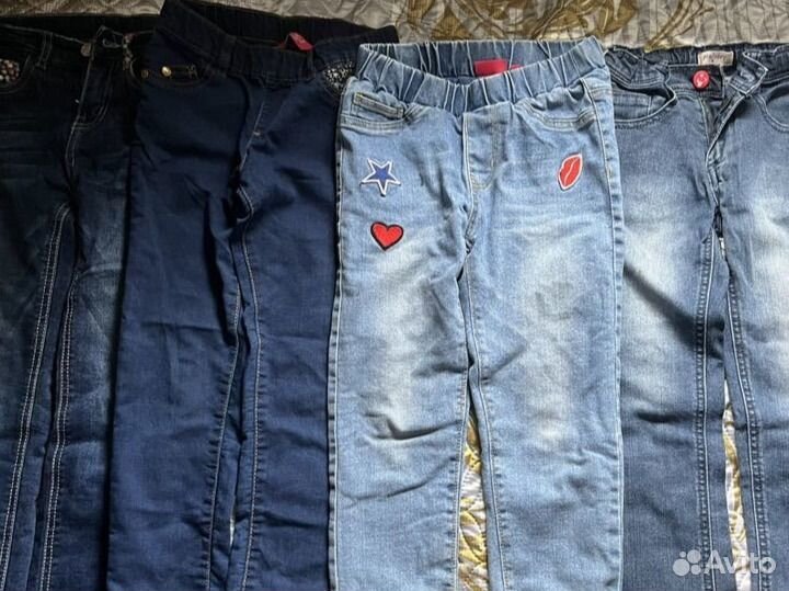 Джинсы пакетом для девочки