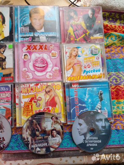 Аудиодиски сd.mp3.DVD.разные.50р.за 1шт