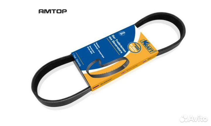 Kraft KT 685288 Ремень генератора 2110 (6PK1125) с