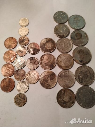 Монеты швеции