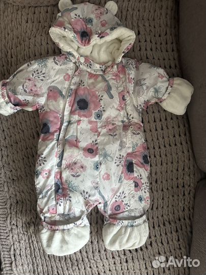 Зимний комбинезон для девочки 62