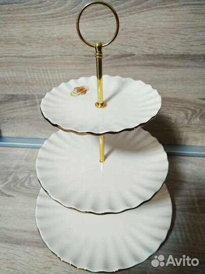 Элитная коллекционная трехярусная фруктовница