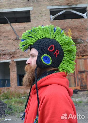 Мужская вязаная шапка 