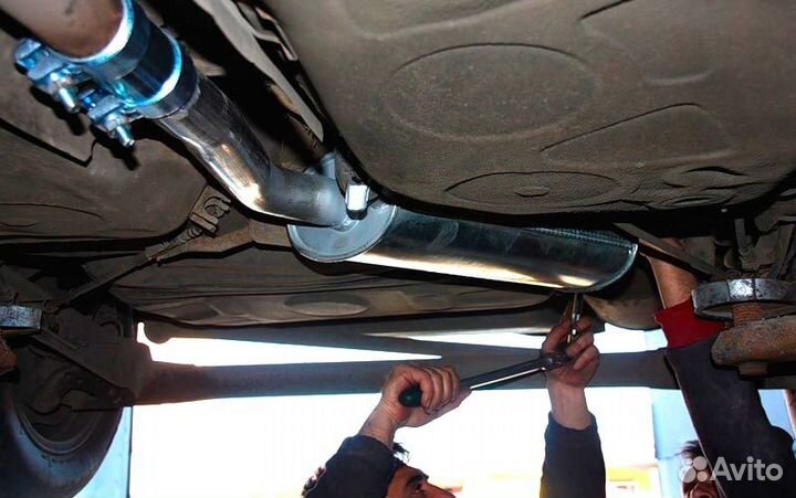 Замена глушителя VW Tiguan 2011-2018
