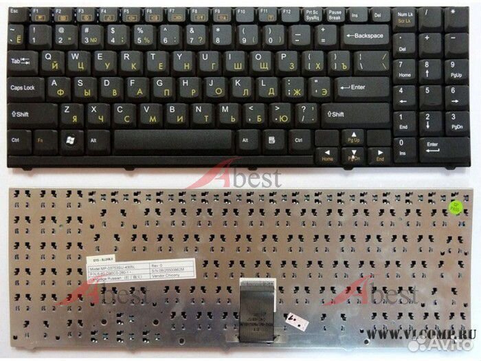 Клавиатуры для ноутбуков DNS dexp