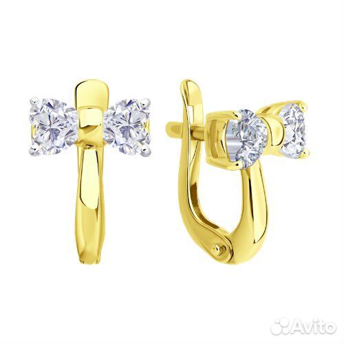 Серьги Diamant из золота, 53-120-02846-1