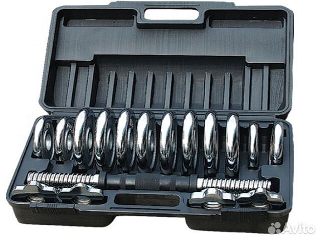 Гантель черная (набор) 40 LB