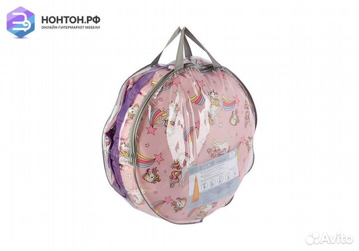 Детское подвесное кресло Polini kids Кокон фиолето