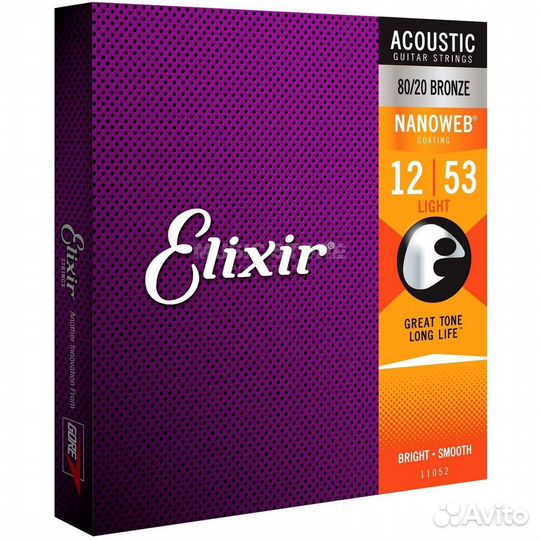 Elixir 11052 - струны для акустической гитары