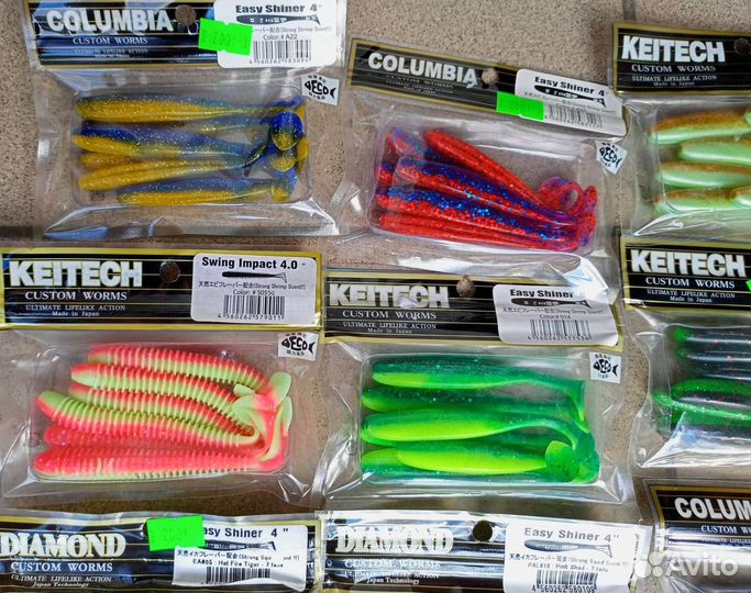 Keitech, Diamond, Columbia силиконовые приманки