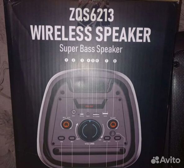Колонка ZQS6213 с караоке микрофоном