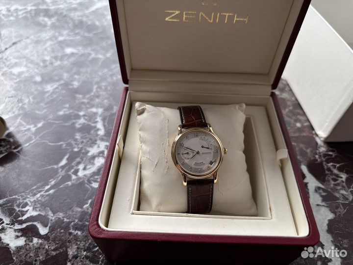 Zenith Class Elite Power Reserve Желтое золото