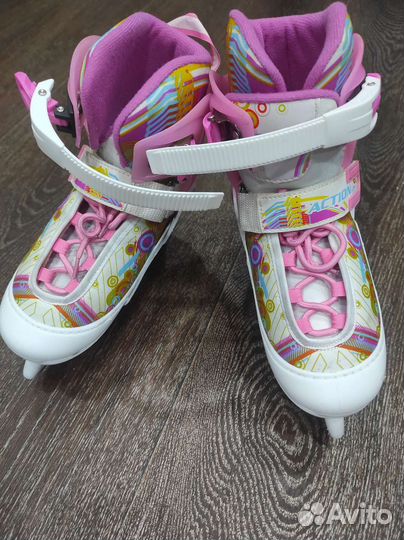 Коньки раздвижные для девочки 30-33