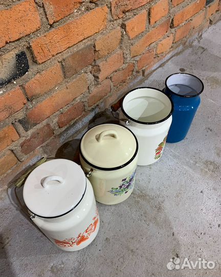 Бидон эмалированный