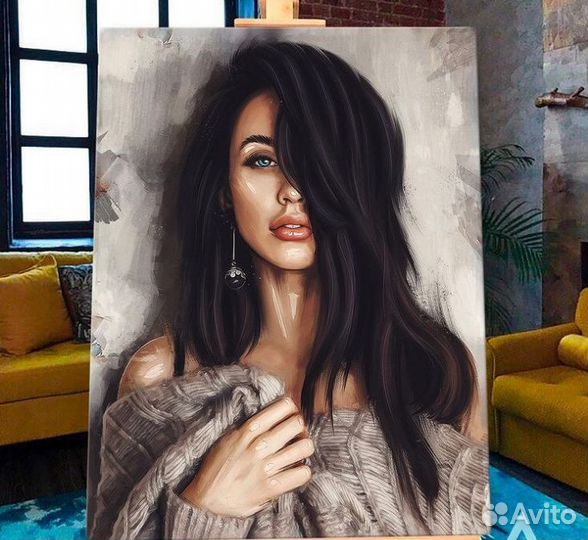 Печать на холсте картин, портретов, фото, артов